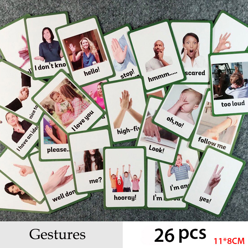 Prepositions and Gestures Seri - Educational Flash Card 评论和价格