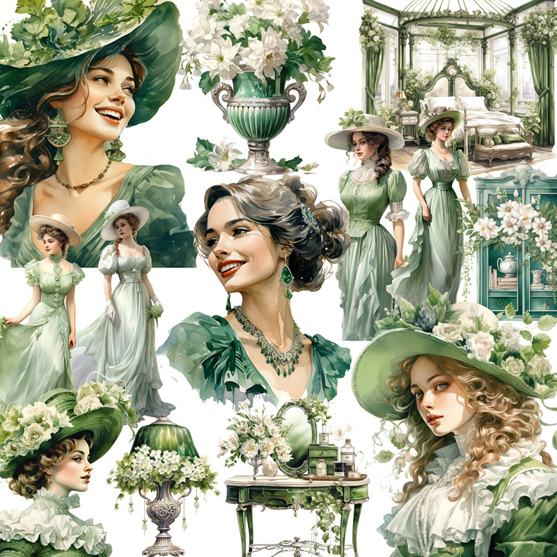 Green Victoria Stickers Crafts - Kids Toys Victoria 评论和价格