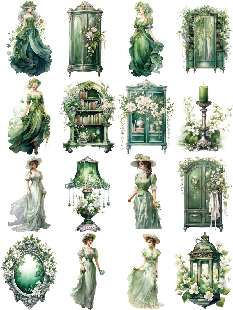 Green Victoria Stickers Crafts - Kids Toys Victoria 评论和价格
