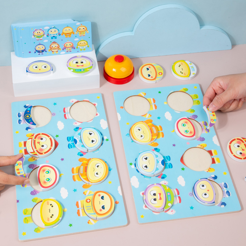 Montessori Double Battle Build - Wooden Blocks Stacking 评论和价格